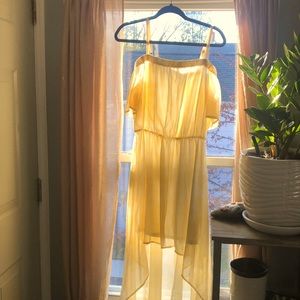 A.U.W Yellow off the shoulder sundress